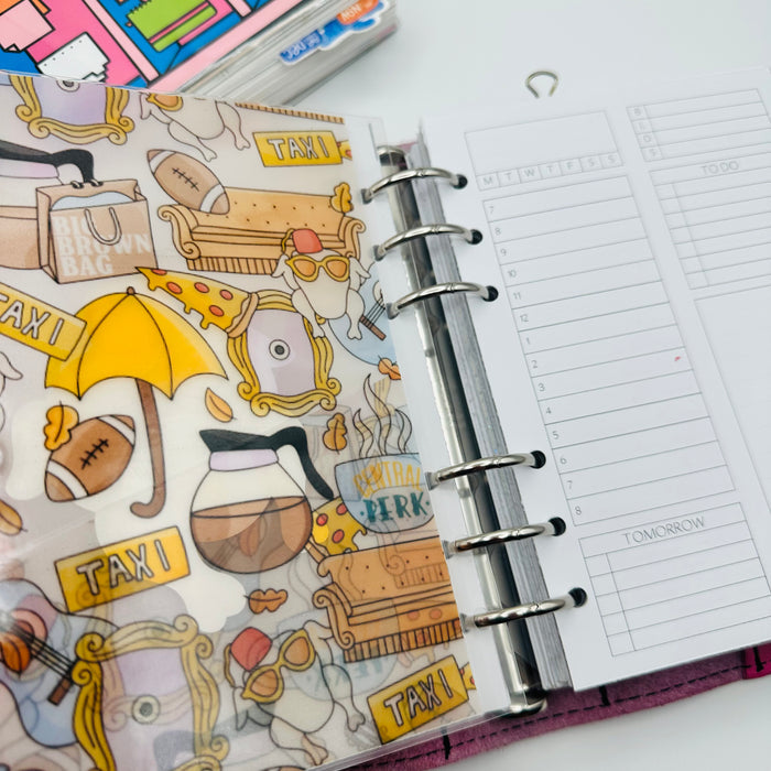 Friends Collage Vellum Pocket Dashboard