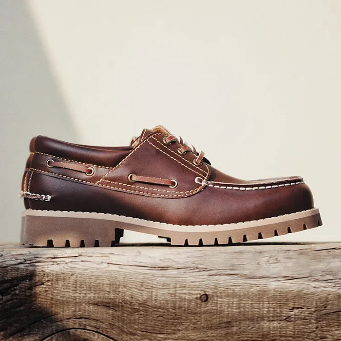 Adrien Solène Men Vintage Leather Shoes