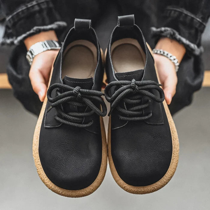 Bastien Men’s Retro British Casual Lace-Up Shoes