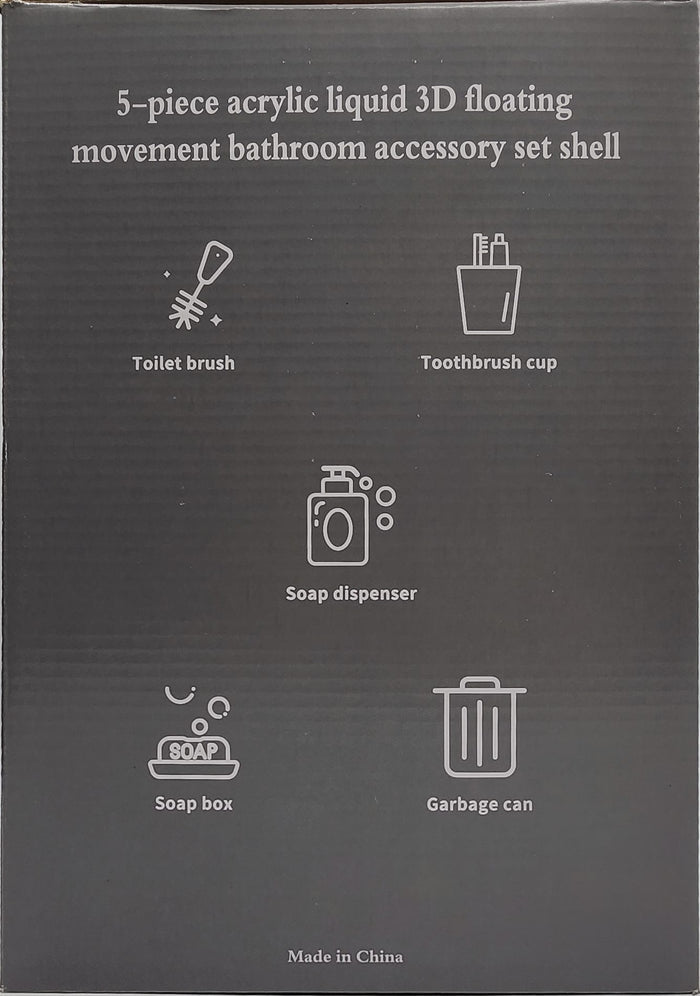 Bathroom Accessories Set Pearl Design