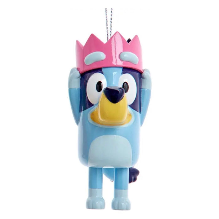 Bluey and Friends 3" Character Christmas Ornament - BLUEY WITH PINK CROWN - Owl & Goose Gifts
