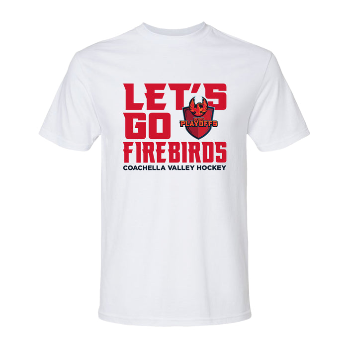Coachella Valley Firebirds 2026 White Logo Playoff Tee