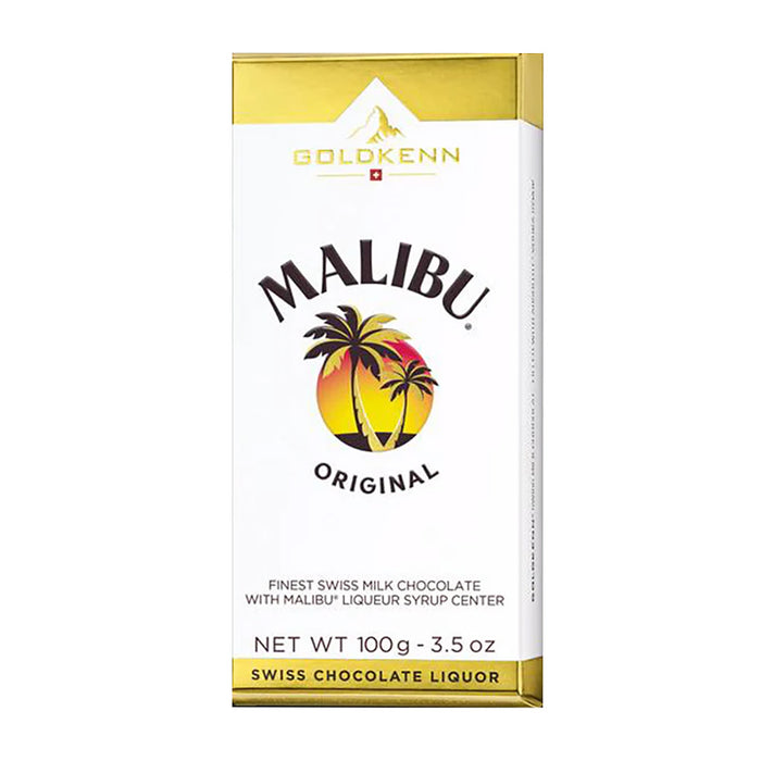Goldkenn Malibu Rum Chocolate Bar - 10 Count