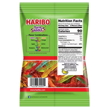 Haribo Gummy Candy - Twin Snakes 5 oz