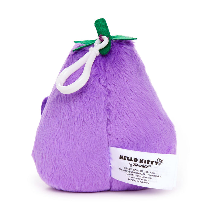 Hello Kitty Eggplant Plush Mascot Clip (Fruit & Veggie Series) Accessory NAKAJIMA CORPORATION