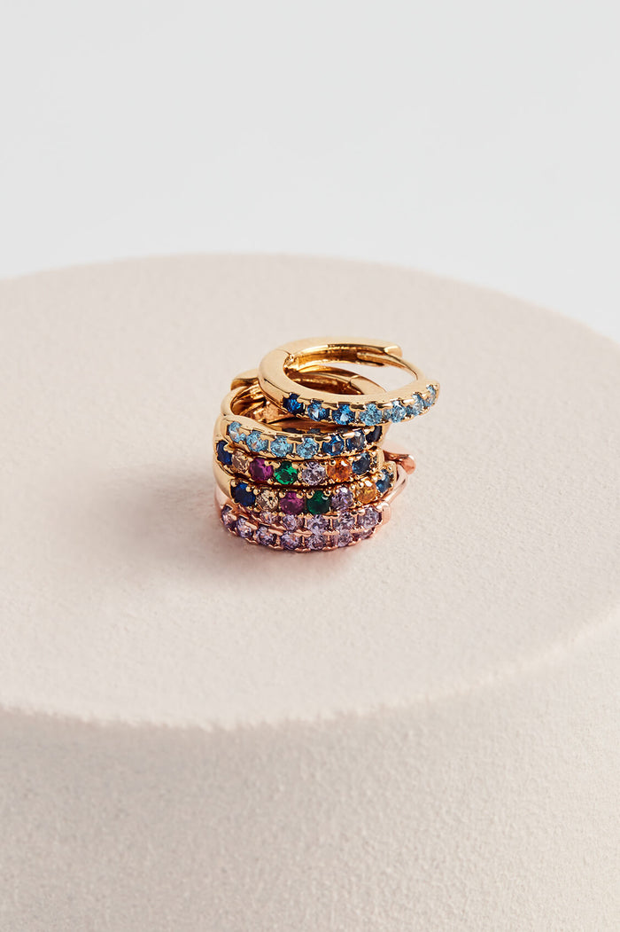 Hoop Rainbow Earrings