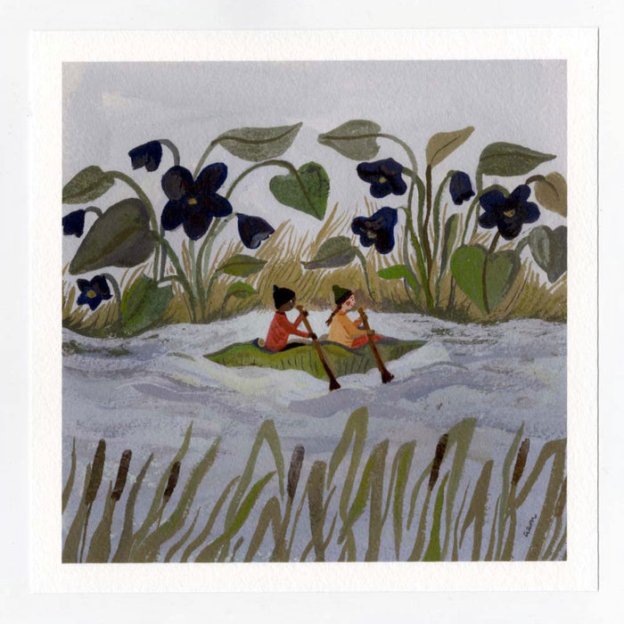 Leaf Boat 7x7 print