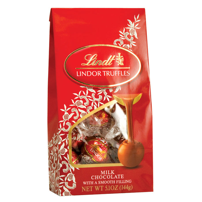 Lindt Lindor Milk Chocolate Truffle Candy Bag - 6 Count