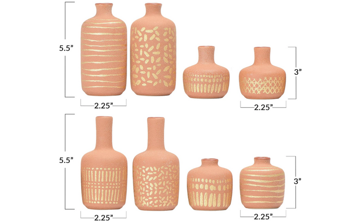 Main + Mesa Vase & Pot Stoneware Set Of 8