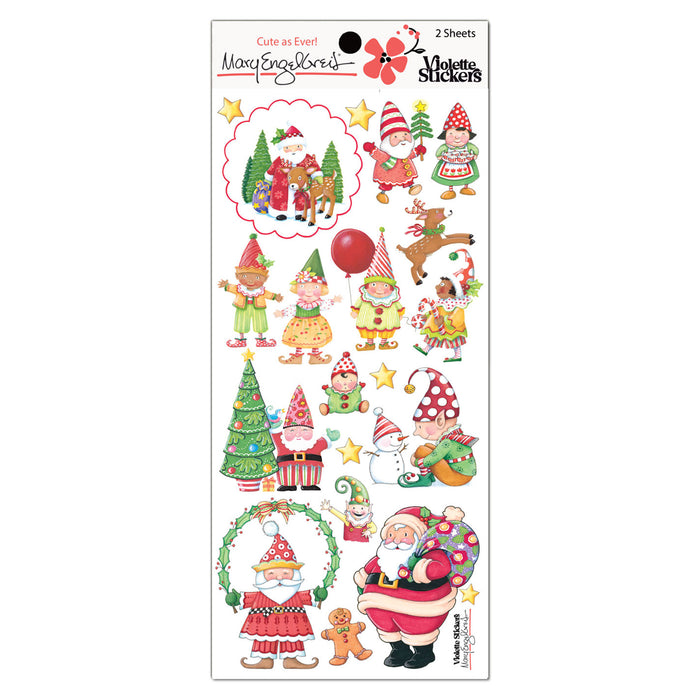 Mary's Christmas Elves Sticker Sheet