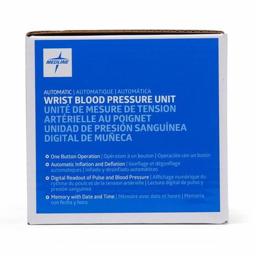 Medline Wrist Blood Pressure Monitor Help maintain a healthy lifestyle with the Medline digital wrist blood pressure monitor-600388 Hannah's Variety Store