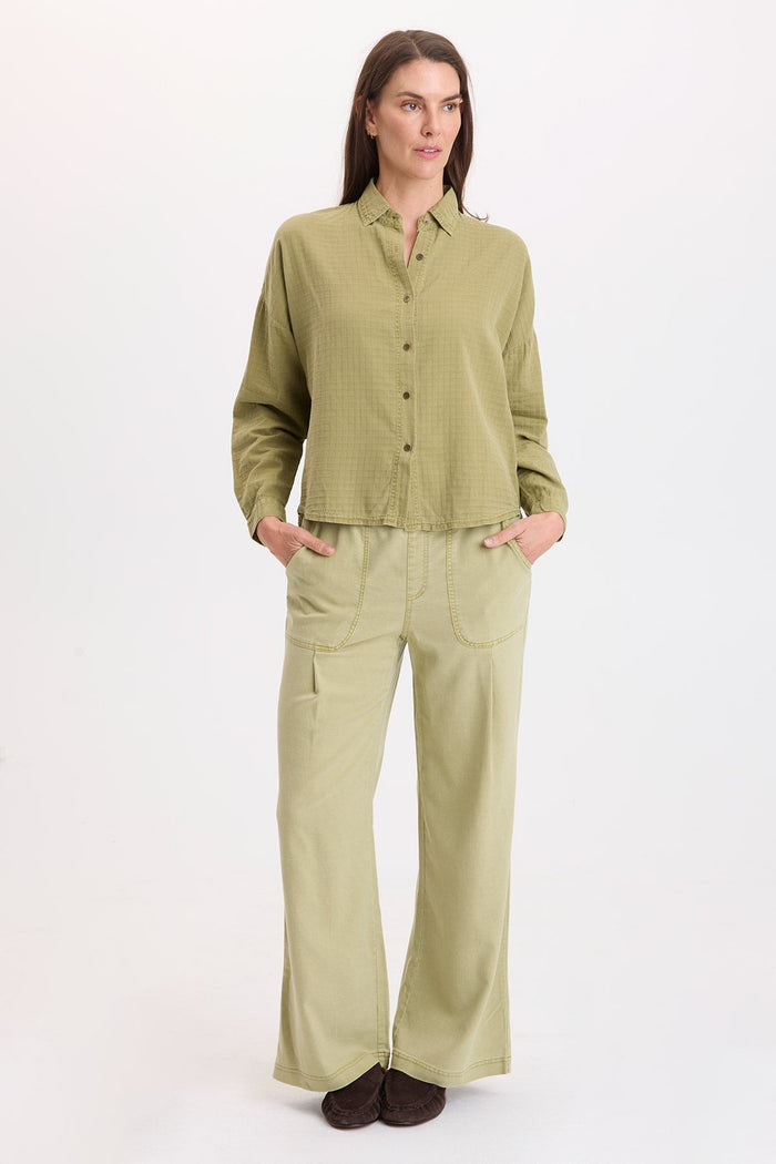 Wearables Riven Twill Wide Leg Pull-On Pant
