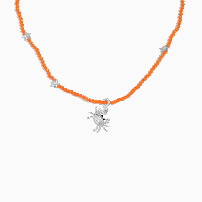 Sandy Crab Beaded Necklace