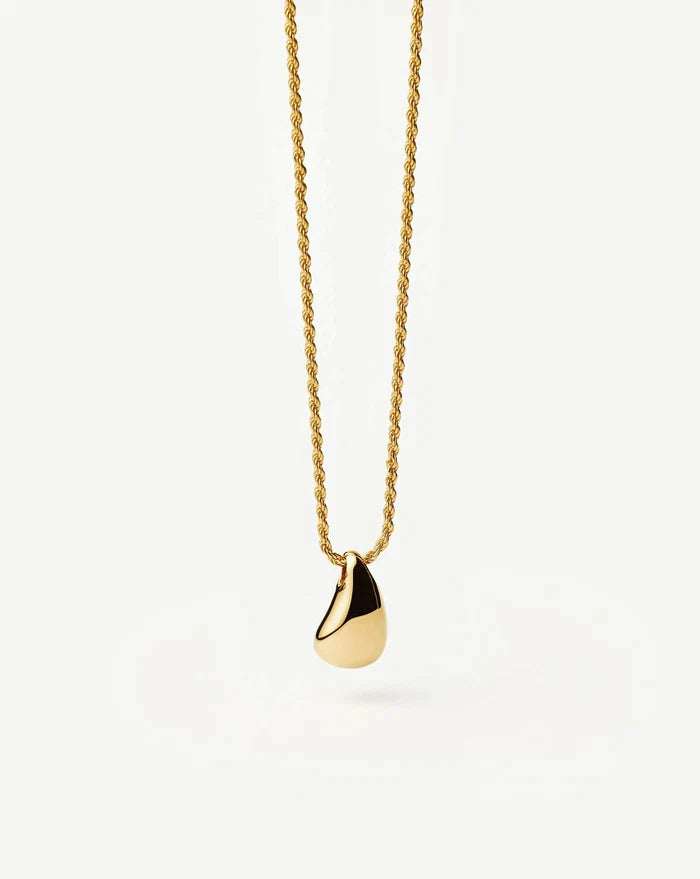 Savi Sculptural Droplet Pendant Necklace | 18ct Gold Vermeil Necklaces Missoma