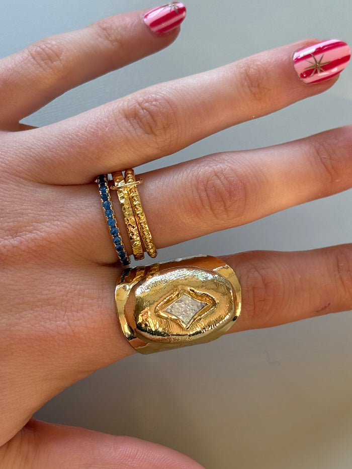 Tara Ring in Blue