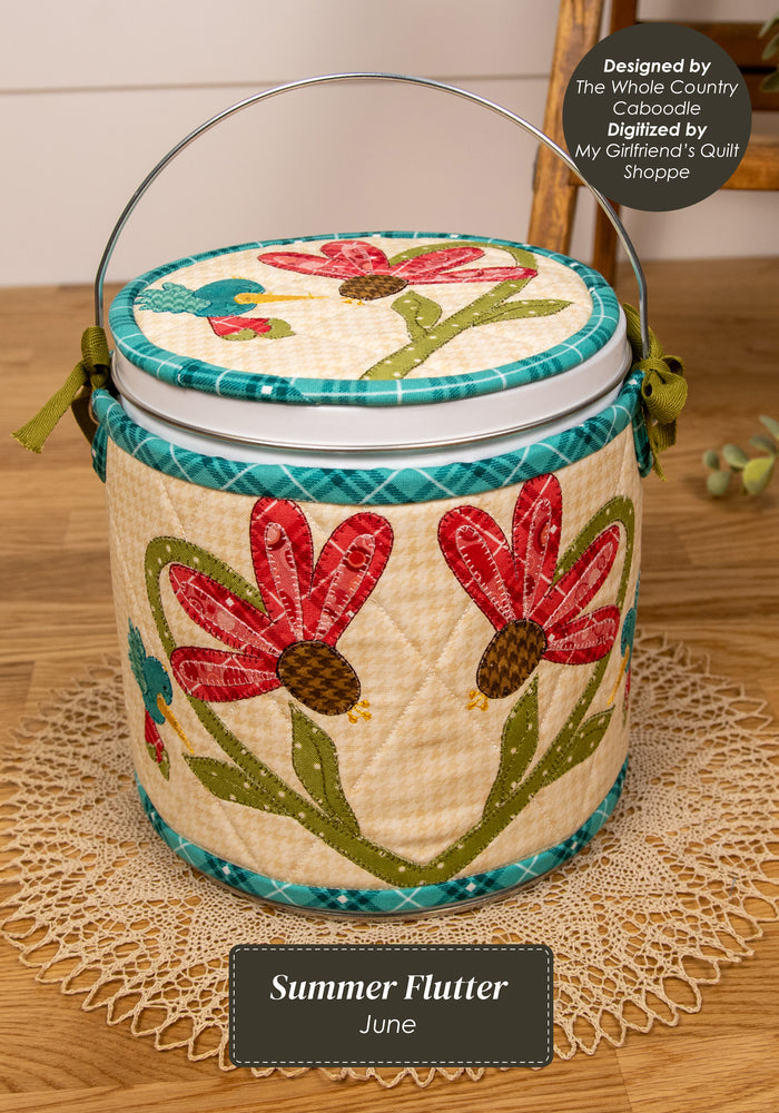The Whole Country Caboodle Summer Flutter Cozy Kit - Machine Embroidery