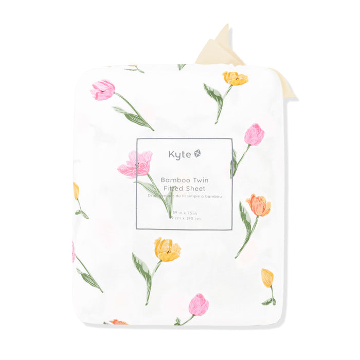 Twin Sheet in Tulip shown in its packaging
