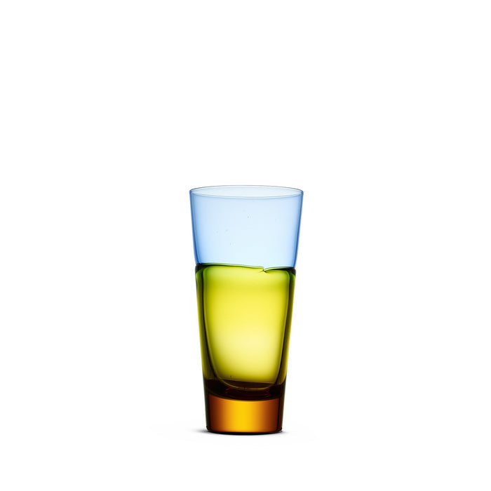 Sugahara Water Glass in Blue/Yellow