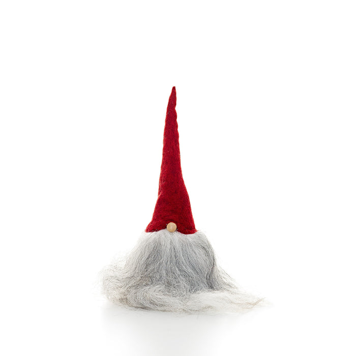 Asas Tomtebod 12" Gnome with Wood Base and Red Cap