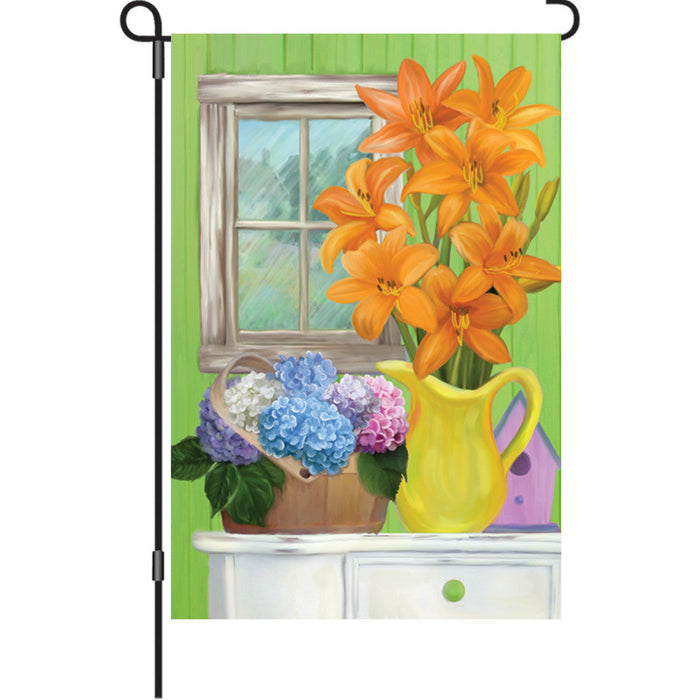 12 In Flag  - Summer Flowers