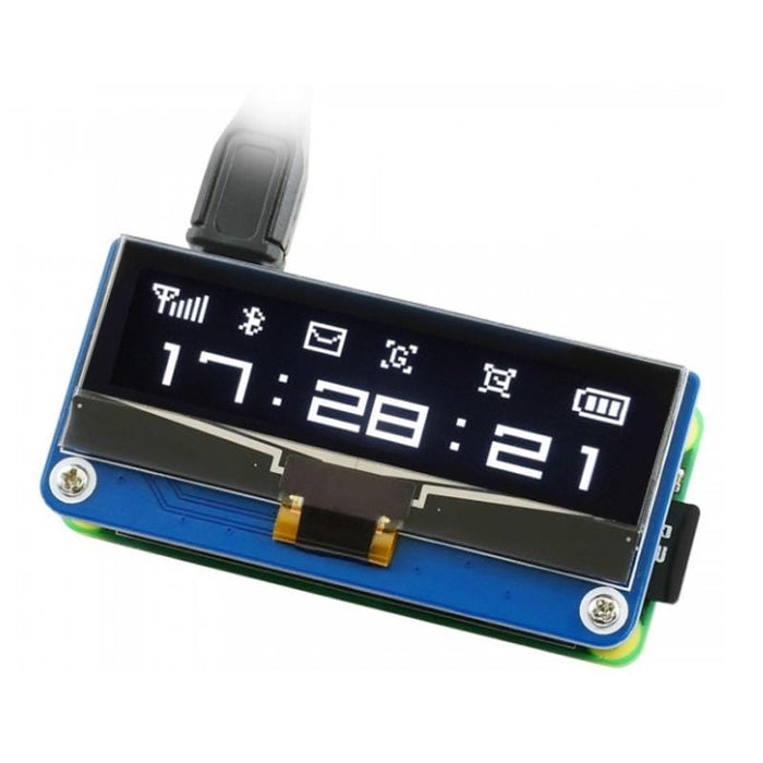 128×32 2.23inch OLED display HAT for Raspberry Pi by Waveshare - The Pi Hut