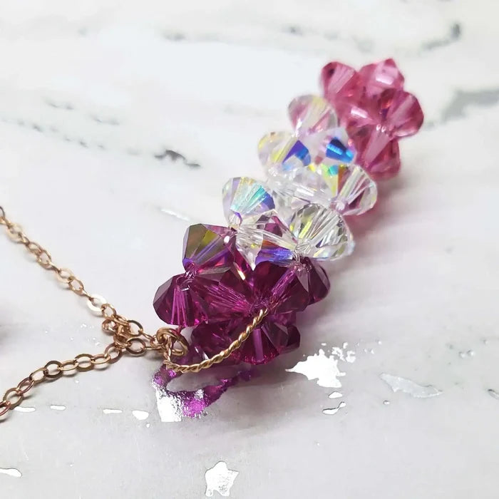 AMD127414 K Rose Gold Fill Sparkly Crystal Pillar Pendant NecklaceJewelryNecklace$ 117.00Alexa Martha Designs