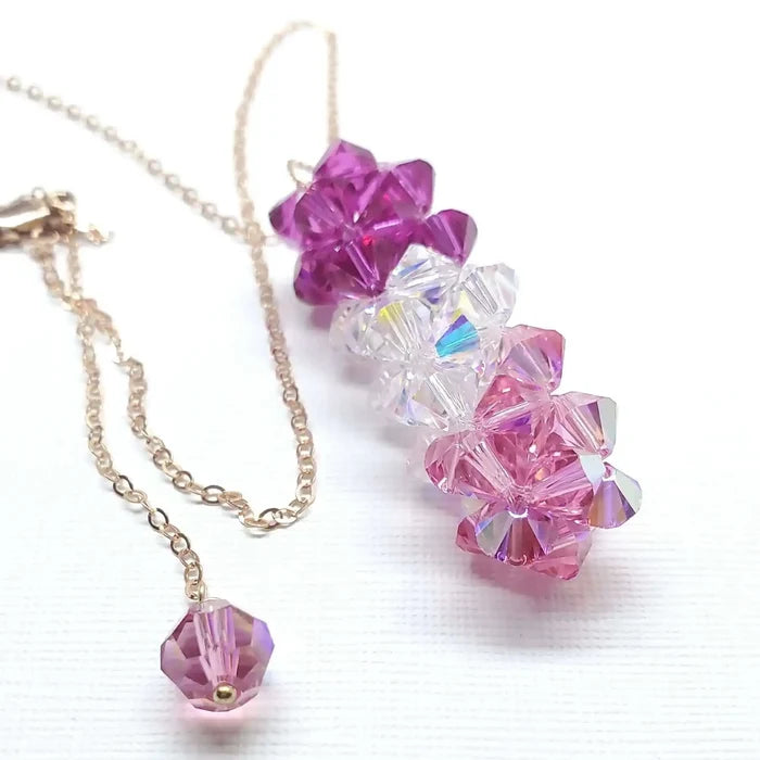 AMD127414 K Rose Gold Fill Sparkly Crystal Pillar Pendant NecklaceJewelryNecklace$ 117.00Alexa Martha Designs