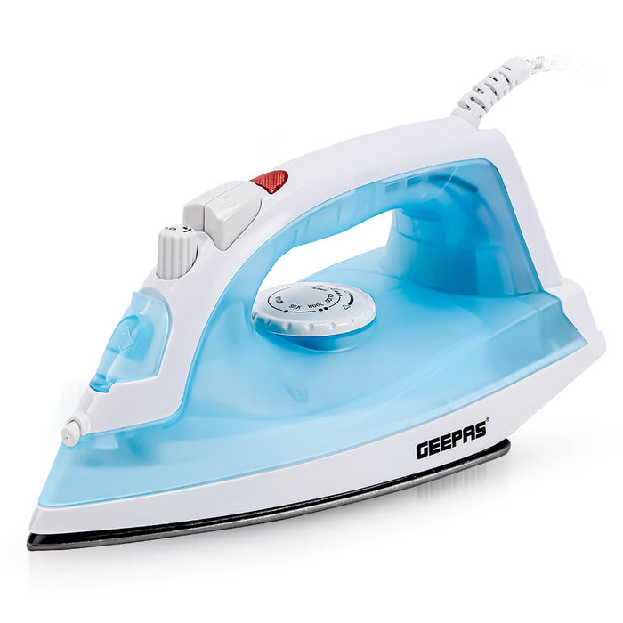 1600W Non-Stick Soleplate Dry/Steam Iron (Grey & Blue)