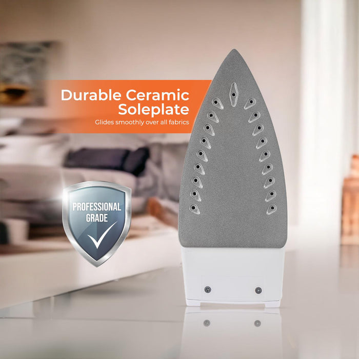1600W Non-Stick Soleplate Dry/Steam Iron (Grey & Blue)