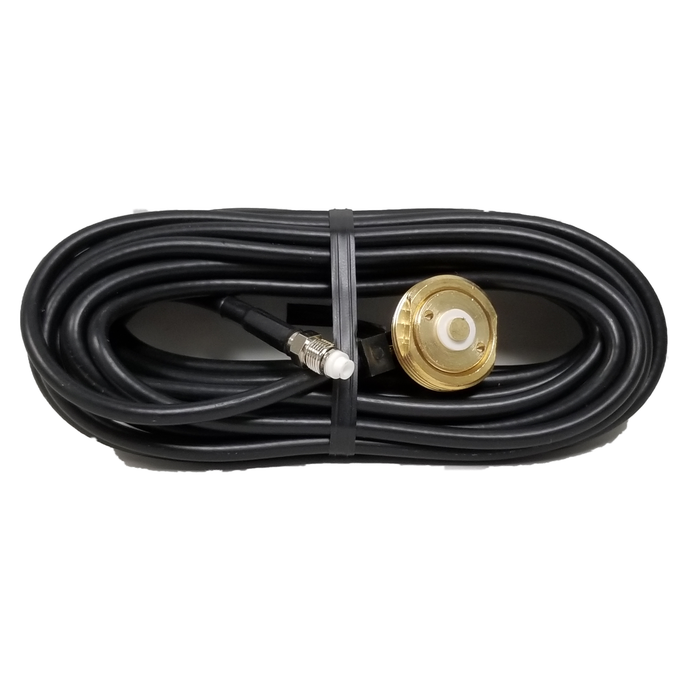 17' RG58 NMO Coax Cable with Removable PL-259 End | Right Channel Radios