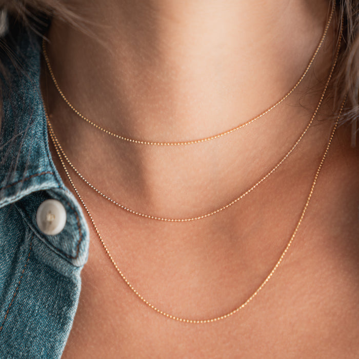 1MM Ball Chain Necklace