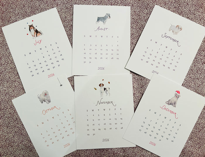 2026 Dog Lover's Calendar Refill