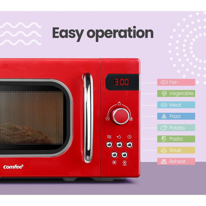20L Microwave Oven 800W Countertop Benchtop Kitchen 8 Cooking Settings-#product_category#-Home Living Store