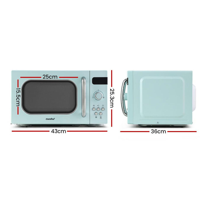 20L Microwave Oven 800W Countertop Kitchen 8 Cooking Settings Green-#product_category#-Home Living Store