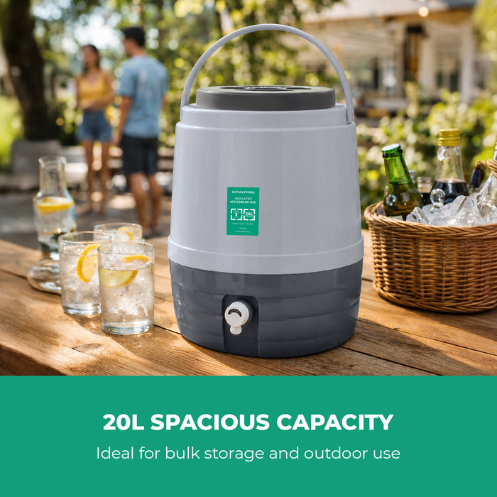 20L Reusable Insulated Water Cooler and Carrier