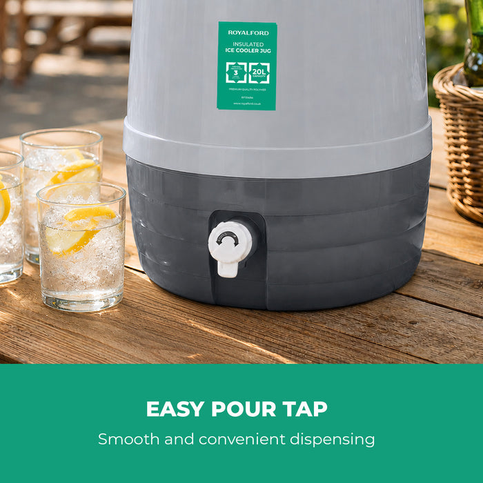 20L Reusable Insulated Water Cooler and Carrier