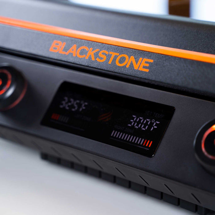 The digital display makes it easy to monitor heat zones.