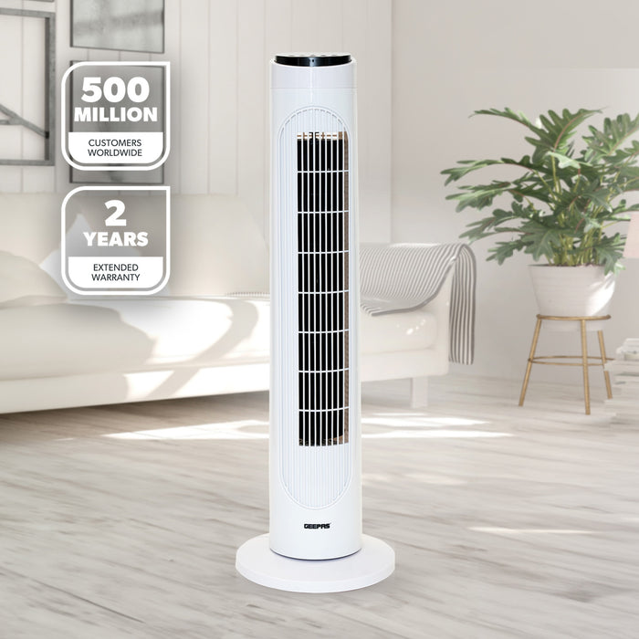 29 Inch Tower Fan Quiet Oscillating Fan With Remote Control