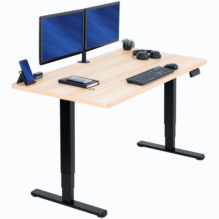 Light Wood / Black / 55" x 28"