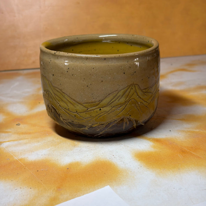 2nd 16oz tan mountains mug