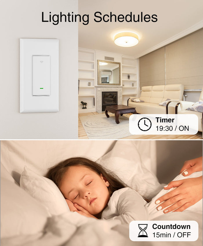 3-Way Smart Light Switch GHomeSmart® SW6 - GHome Smart Official