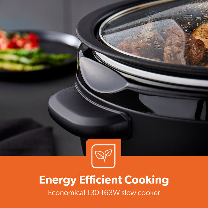 3.5L Electric Chalkboard Slow Cooker With Removable Bowl
