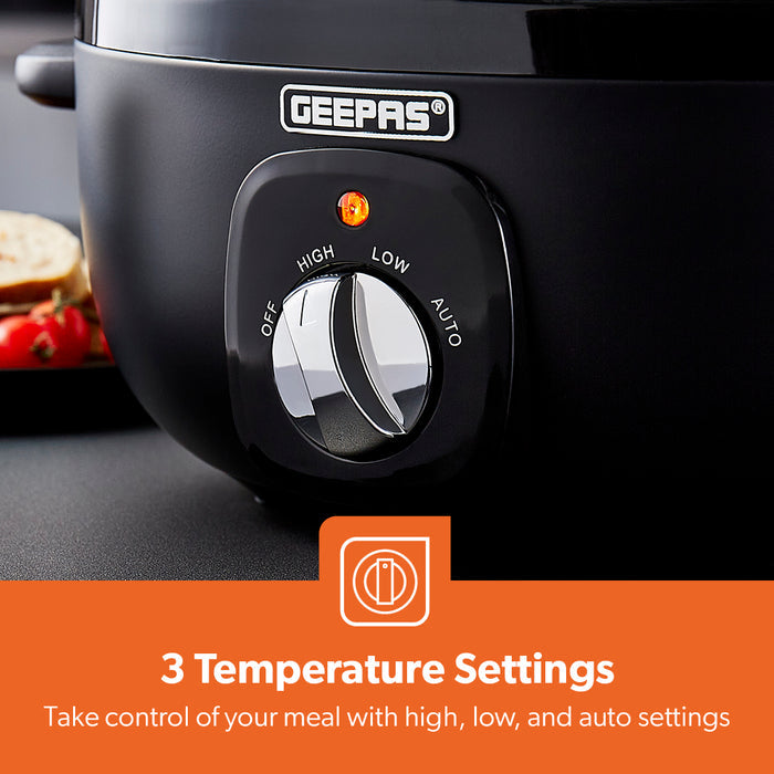 3.5L Electric Chalkboard Slow Cooker With Removable Bowl