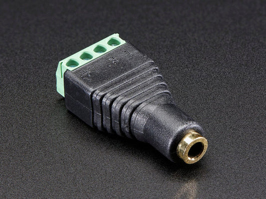 3.5mm (1/8") 4-Pole (TRRS) Audio Jack Terminal Block by The Pi Hut - The Pi Hut