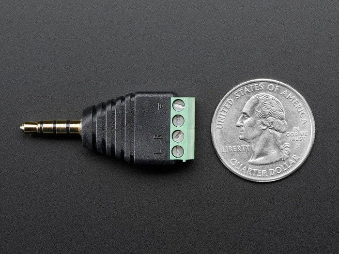 3.5mm (1/8") 4-Pole (TRRS) Audio Plug Terminal Block by The Pi Hut - The Pi Hut