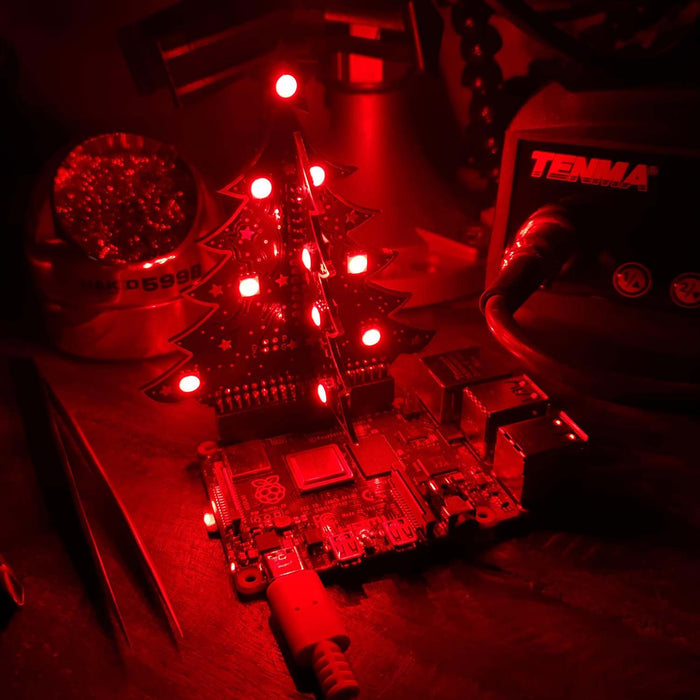 3D RGB Xmas Tree for Raspberry Pi by The Pi Hut - The Pi Hut