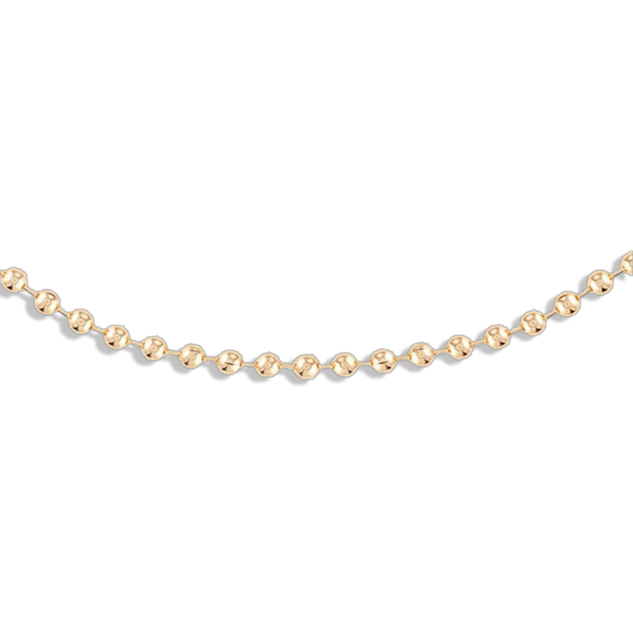 3MM Ball Chain Necklace - 18k gold filled 3mm ball chain necklace, great for layering