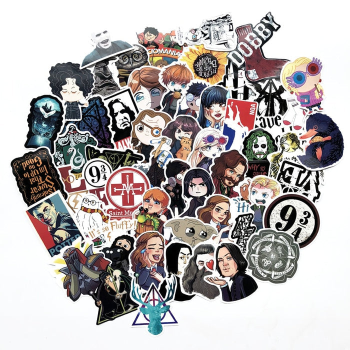 53 PCS Harry Potter Waterproof Stickers