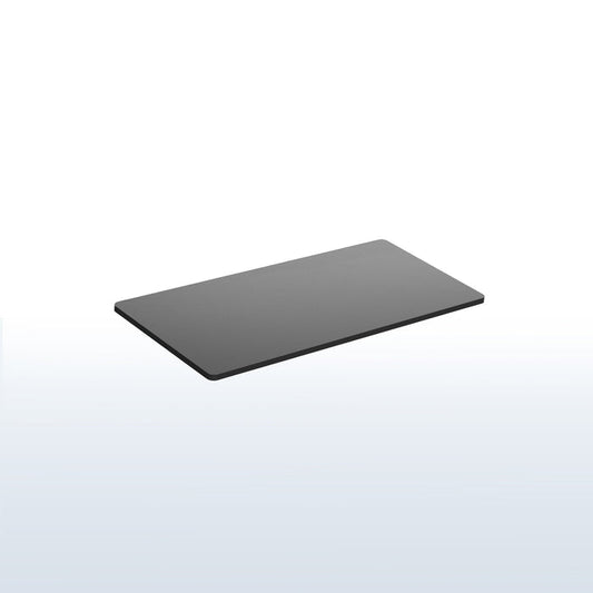 Black rectangular desktop on a white background