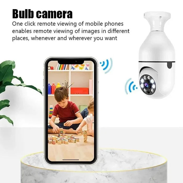 5G Wifi E27 Bulb Surveillance Camera 200W/2MP GHomeSmart® - GHome Smart Official